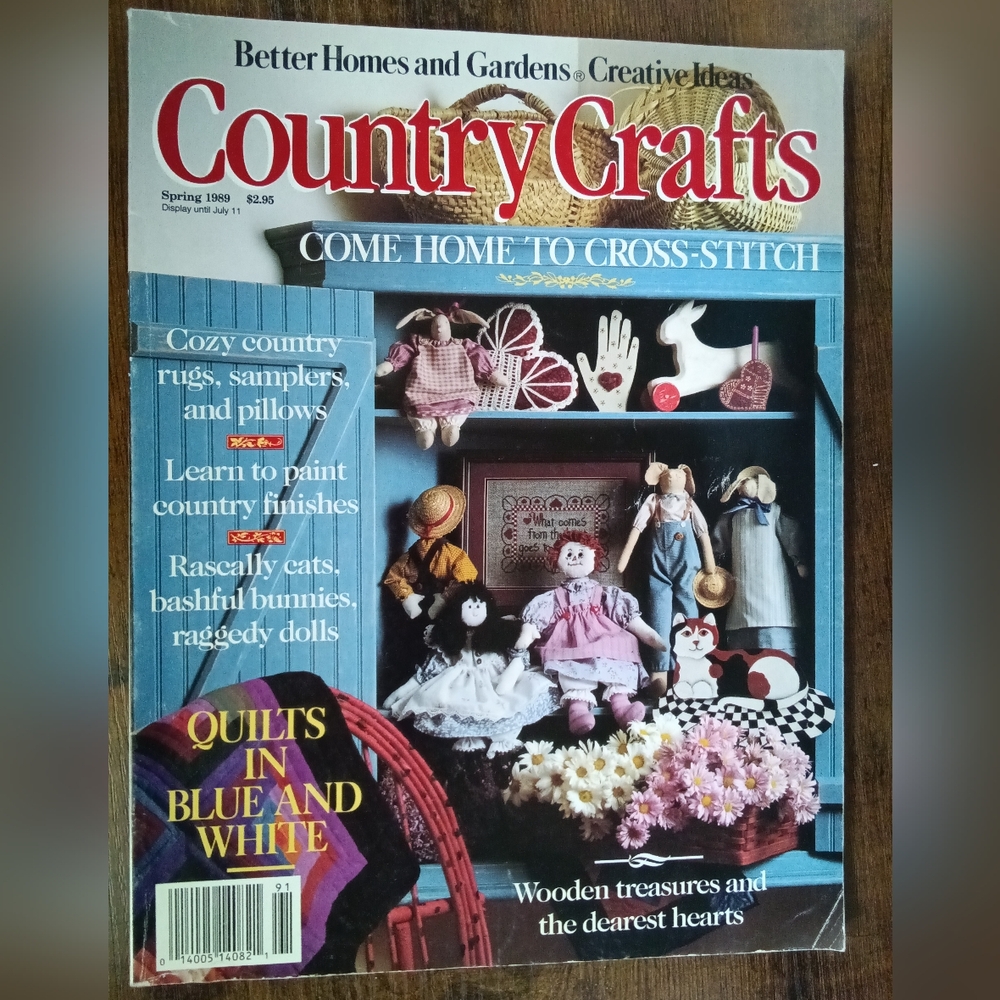 Better Homes and Gardens Creative Ideas Country Crafts Spring 1989- Like New